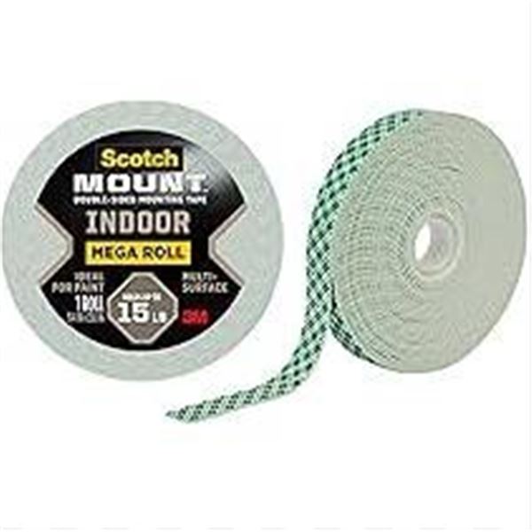 Lot 0f 8 – 3M Scotch Mount Indoor Mega Roll – 0.75 in x 15 ft
