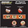 Image 1 : Johnson 10-Inch Magnetic EZ-Read Torpedo Level, Model 1405-1000
