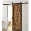 Image 1 : Sliding Rail System for Barn Doors, 78 3/4 in., Black