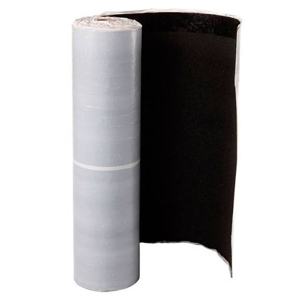 Roll of Black Roofing Underlayment or Barrier Material