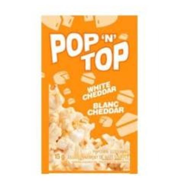 Pop ‘N Top White Cheddar Flavored Popcorn Seasoning, 250 x 15g