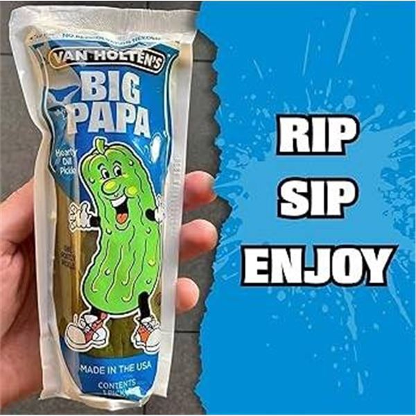 Van Holten’s Big Papa 12×300 ml Dill Pickle Pouches