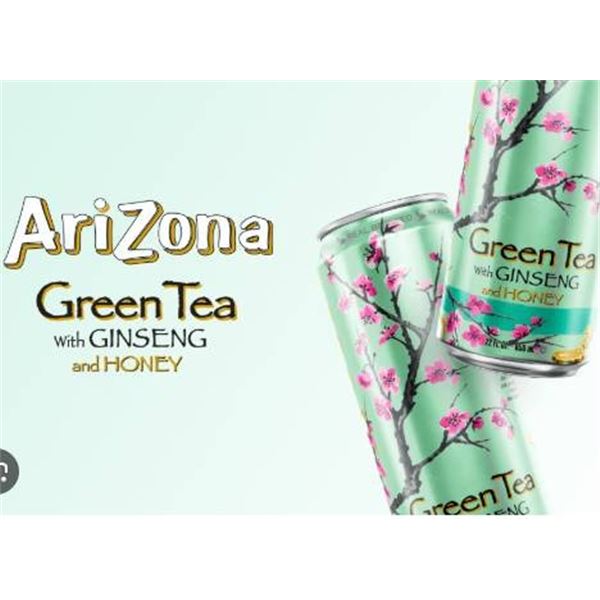 AriZona Green Tea with Ginseng and Honey, 23×680 mL