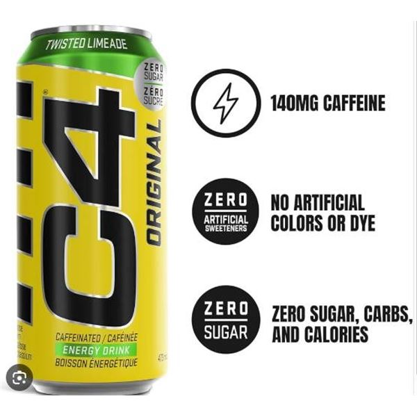 C4 Energy Limeade Flavor 11×473 mL