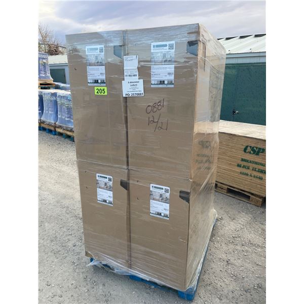 Assorted  Pallet Lot of Eklipse Onyx RD-HPP36-NT Cabinetry (Qty 8) with RTA Design