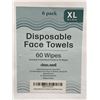 Image 3 : Dew.Well Disposable Face Towels XL, 60 Wipes Total in 6 Travel Packs