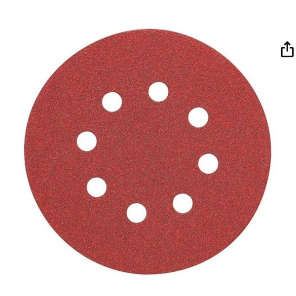 DeWalt 6-Inch 120-Grit Sanding Discs, Pack of 5