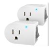 Image 1 : Pack of 2 Fosmon 1-Outlet Surge Protector Adapter with On/Off Switch (245J, 125VAC, 60Hz)