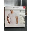 Image 2 : Calvin Klein Cotton Stretch 4-Pack V-Neck T-Shirts, Size M/M