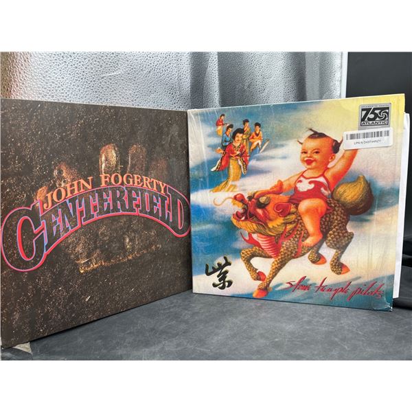 Lot of 2 Vinyl Records Including John Fogerty and Stone Temple Pilots
