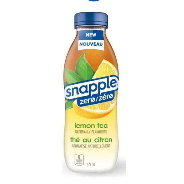Snapple Zero Lemon Tea, 473 mL Bottles (12-Pack)
