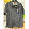 Image 2 : Merrell Men’s Short-Sleeve Button-Up Shirt, Size Large, Black