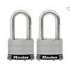Image 1 : Master Lock 656TLH Stainless Steel Padlock Set with 2-Inch Shackle