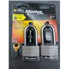 Image 2 : Master Lock 656TLH Stainless Steel Padlock Set with 2-Inch Shackle