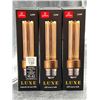Image 2 : Globe Luxe 3.5W LED Edison Bulbs With 130 Lumens in Clear Acrylic – Set of 3
