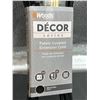 Image 3 : Woods Decor Series Fabric Covered 8 ft Extension Cords, Black, Set of 2