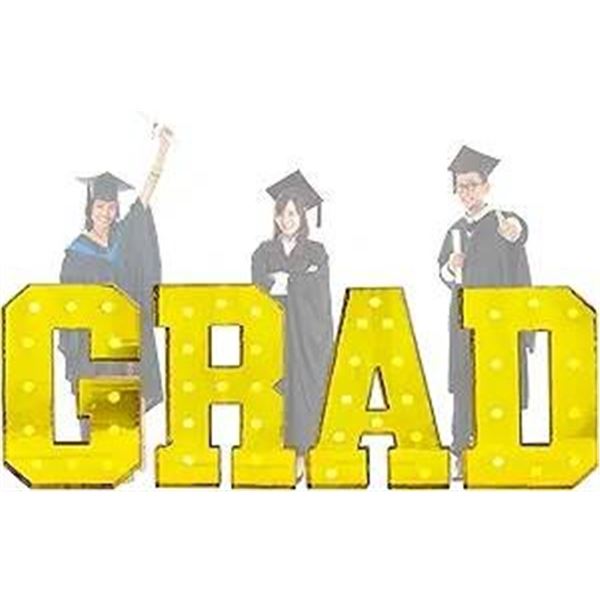 Langxun 40-Inch Large Black Letter G Graduation Party Decoration