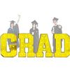 Image 1 : Langxun 40-Inch Large Black Letter G Graduation Party Decoration