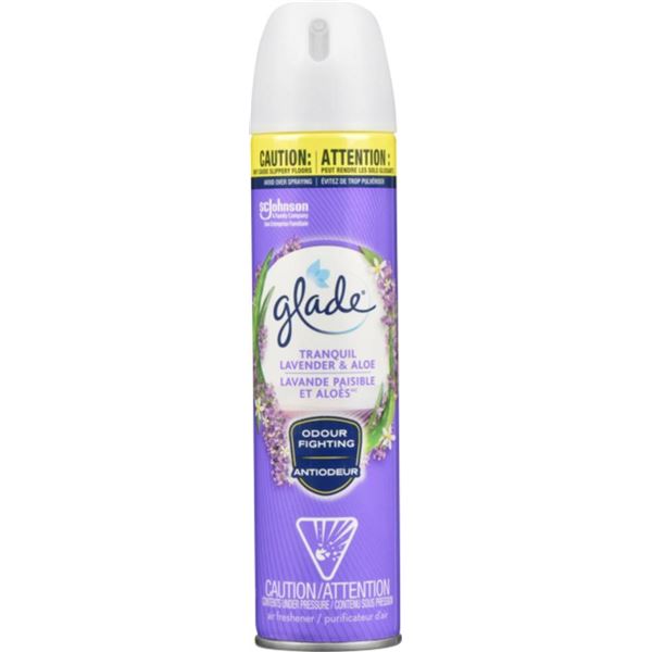 Glade Air Freshener Tranquil Lavender & Aloe Scent, Lot of 6, 275g Each