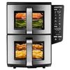 Image 1 : Gourmia 4-Dish Dual Basket Air Fryer, 10.4-L Capacity