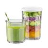 Image 1 : Libbey 16-Piece Glassware Set With Lids, 4 Glasses and 4 Containers