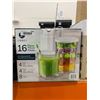 Image 2 : Libbey 16-Piece Glassware Set With Lids, 4 Glasses and 4 Containers