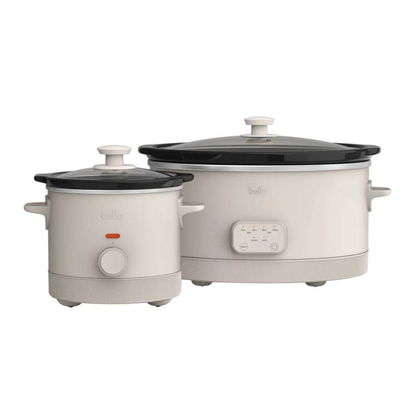 Bella Slow Cooker Set 2-Piece with Dual Temperature Controls