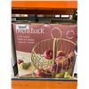 Image 2 : Over and Back 2-Tier Metal Basket with Wire Design