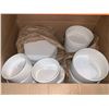 Image 1 : White Ceramic Dinnerware – Bowls and Plates