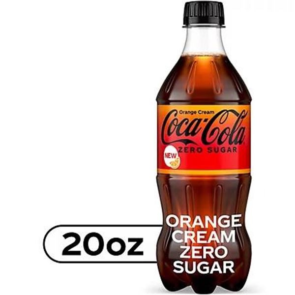 Coca-Cola Zero Sugar Orange Cream 24 x 500ml Plastic Bottles