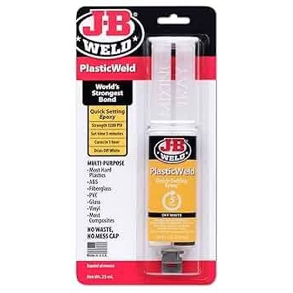 JB Weld Plastiweld Quick Set Epoxy – LOT OF 3