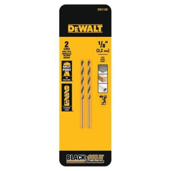 DeWalt Split Point Pilot Drill Bit Set 1/8″ 2 Pack  LOT OF 5