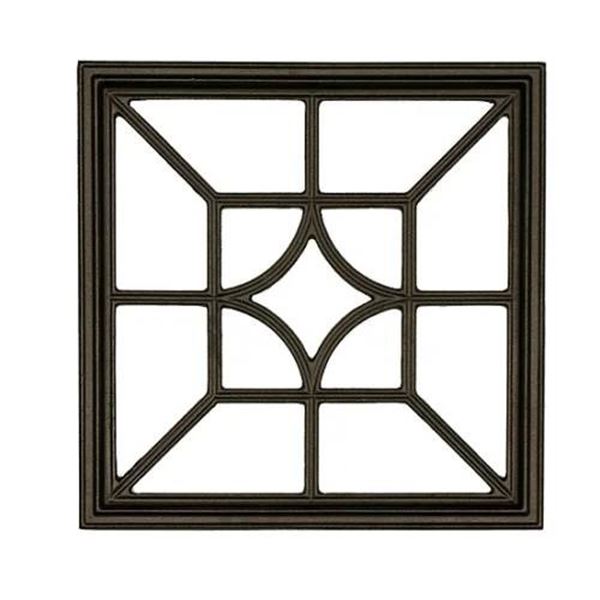 15-Inch Wrought Iron Decorative Basket Weaves for Doors and Gates LOT OF 2