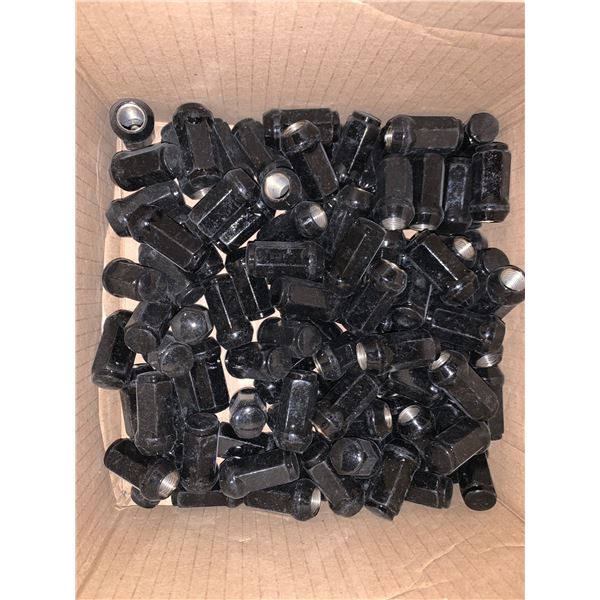 BULK LOT Black Wheel Lug Nuts – Hexagonal Design