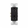 Image 1 : Eaton Black 15-Amp Decorator Tamper-Resistant Outlet LOT OF 10