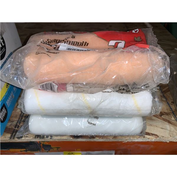 Paint Roller Covers in Assorted Sizes and Materials LOT OF 8