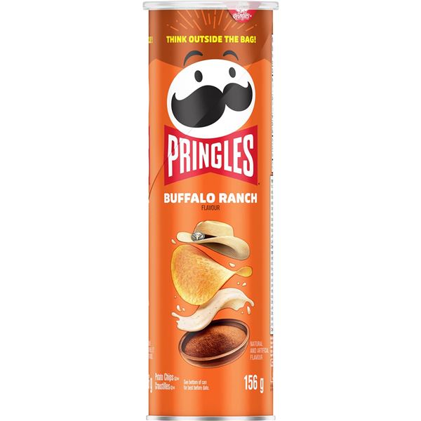 Pringles Buffalo Ranch Flavor, 14 Cans of 156 g