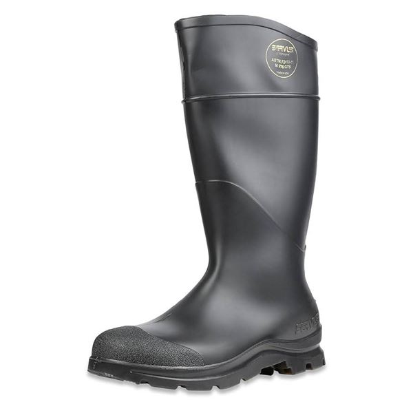 Servus 14-Inch PVC Chemical-Resistant Steel Toe Boots Size 10