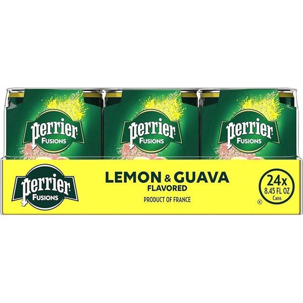Perrier and Juice Lemon & Guava 330 mL 24-Can Pack