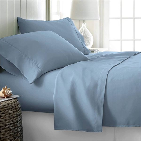 Comfy Bamboo World 850 Gold Series Queen Sheet Set Light Blue