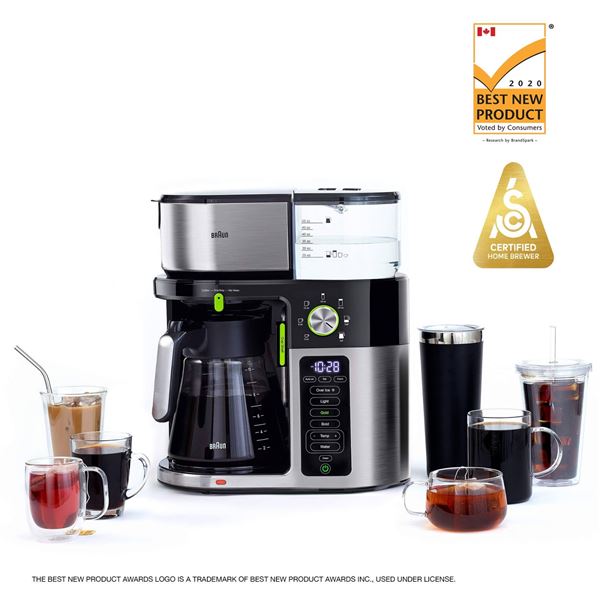 Braun MultiServe Coffee Maker KF9170SI with Thermal Carafe and Drip Tray
