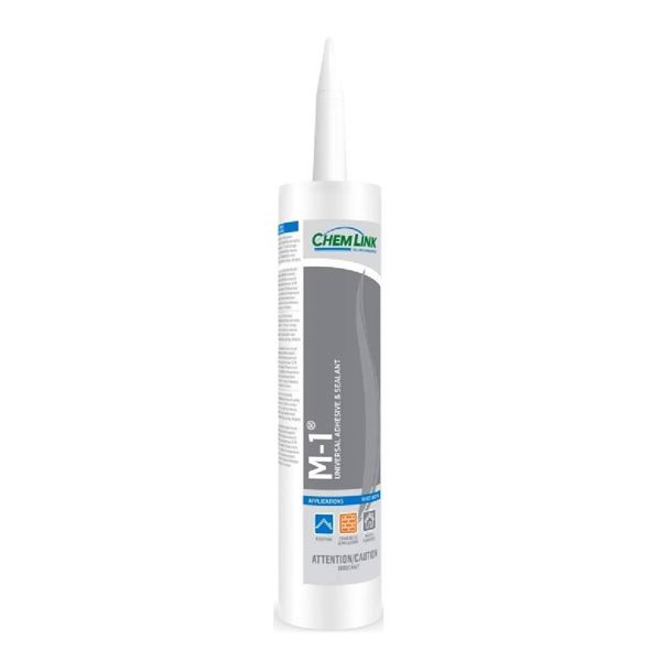 ChemLink M-1 Universal Adhesive Sealant, 10.1 FL OZ, Case of 12, White