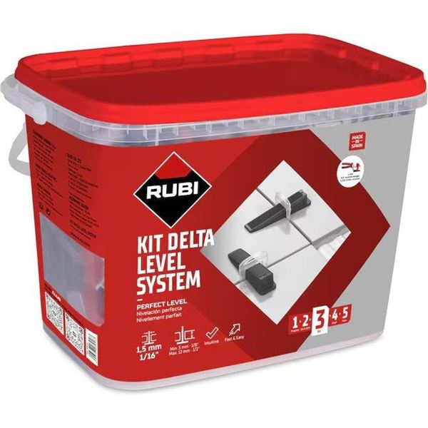Rubi Kit Delta Level System for 1.5 mm Spacers LOT OF 2