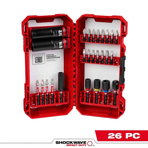 Milwaukee 26-Piece Impact Drive and Fastener Set 48-32-4026