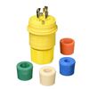 Image 1 : Arrow Hart L1630CW Yellow Watertight Connector, L16-30R, 30A 480V