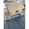Image 2 : Wooden Miniature Cabin Model with Plank Base