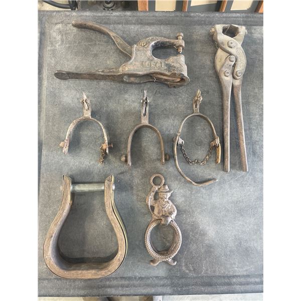 Vintage Metalworking and Equestrian Tools and Accessories