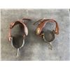 Image 1 : Ornate Western Spurs with Leather Straps