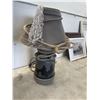 Image 1 : Cowboy-Themed Table Lamp with Rope Accent and Silhouette Design