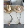 Image 1 : Straw Western-Style Hats with Chin Straps